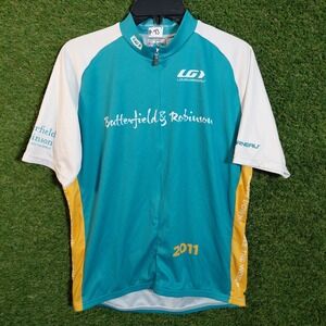 Louis Garneau Cycling Jersey Mens Medium Butterfield Robinson Bike Ride‎